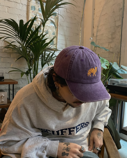 Camel Embroidered Cap