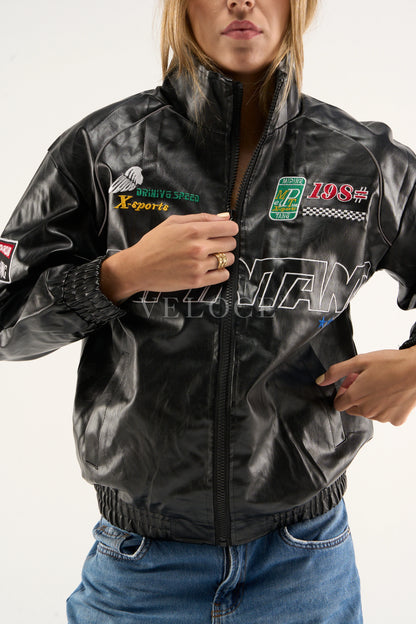 LAP 85 Black Racing Jacket - VELOCE