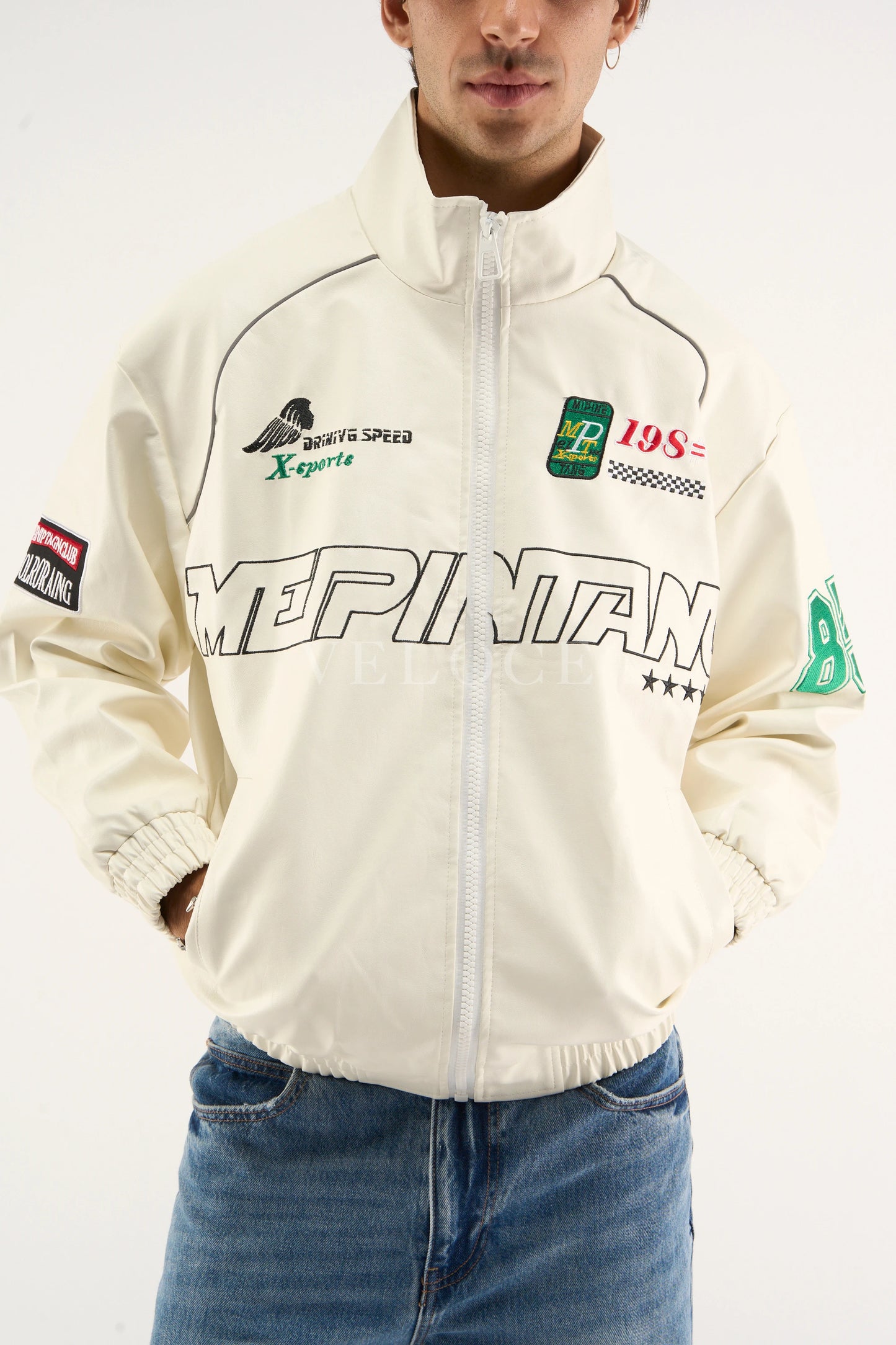 LAP 85 White Racing Jacket - VELOCE
