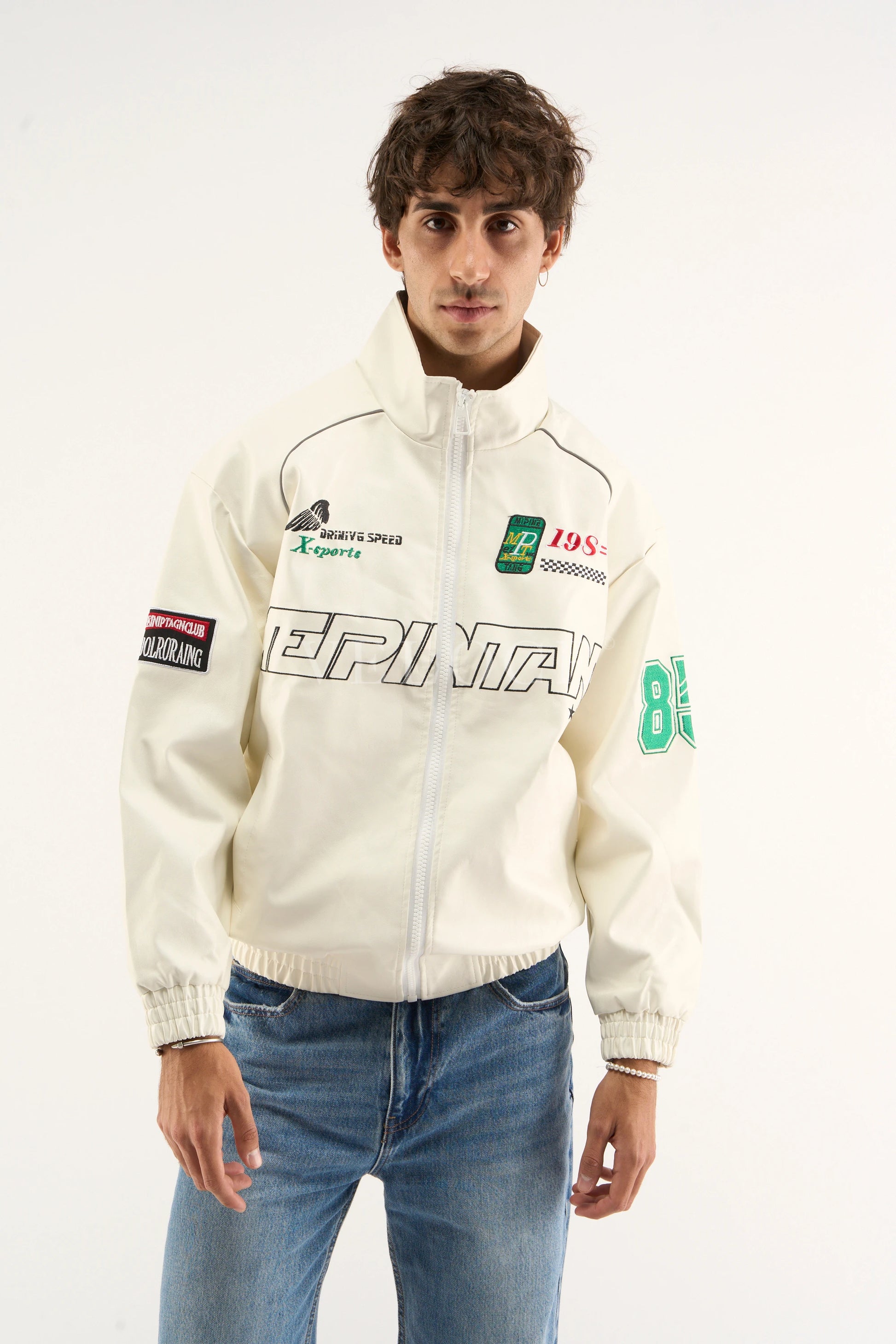 LAP 85 White Racing Jacket - VELOCE