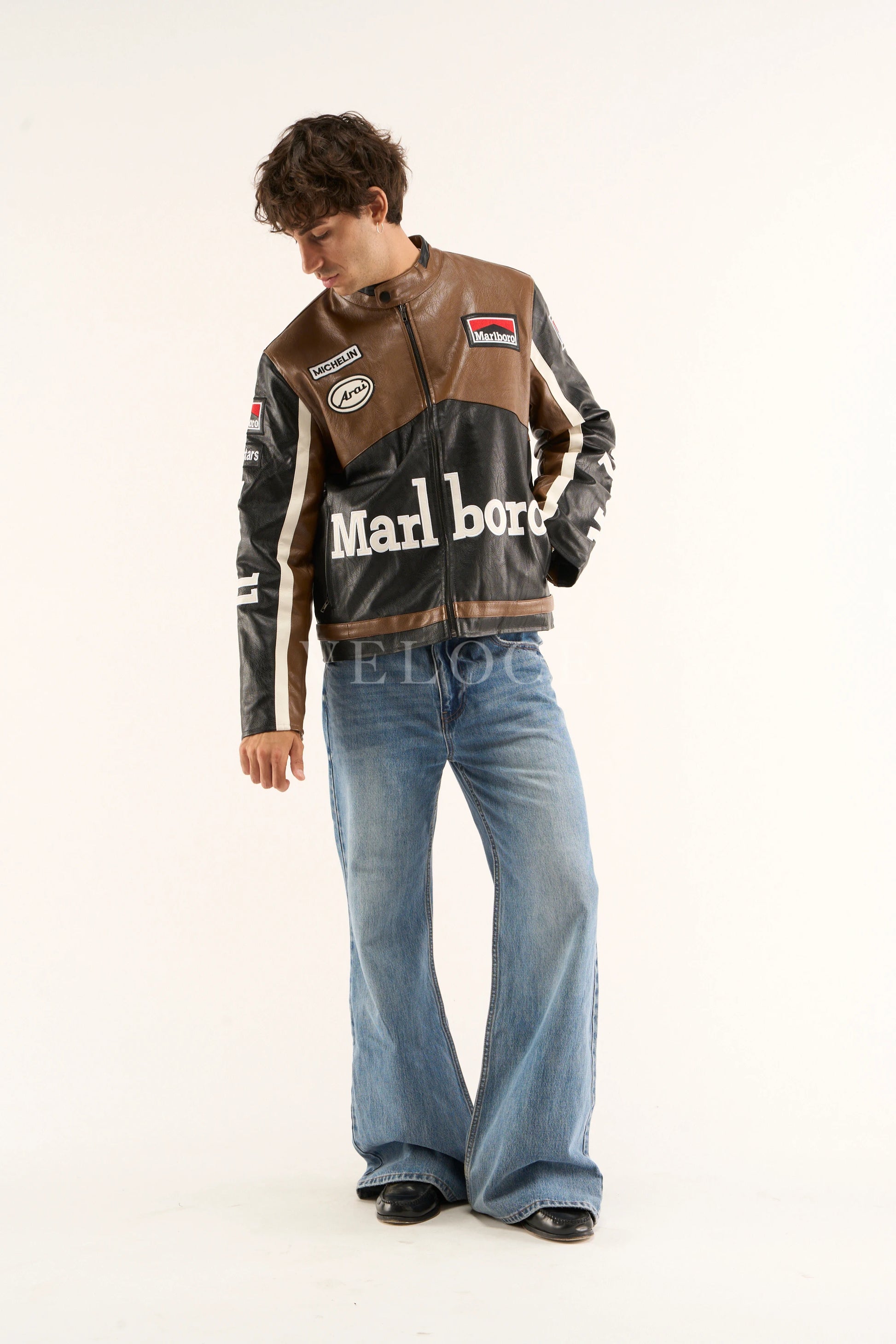 Marlboro Racing Leather Jacket - Retro Edition - VELOCE