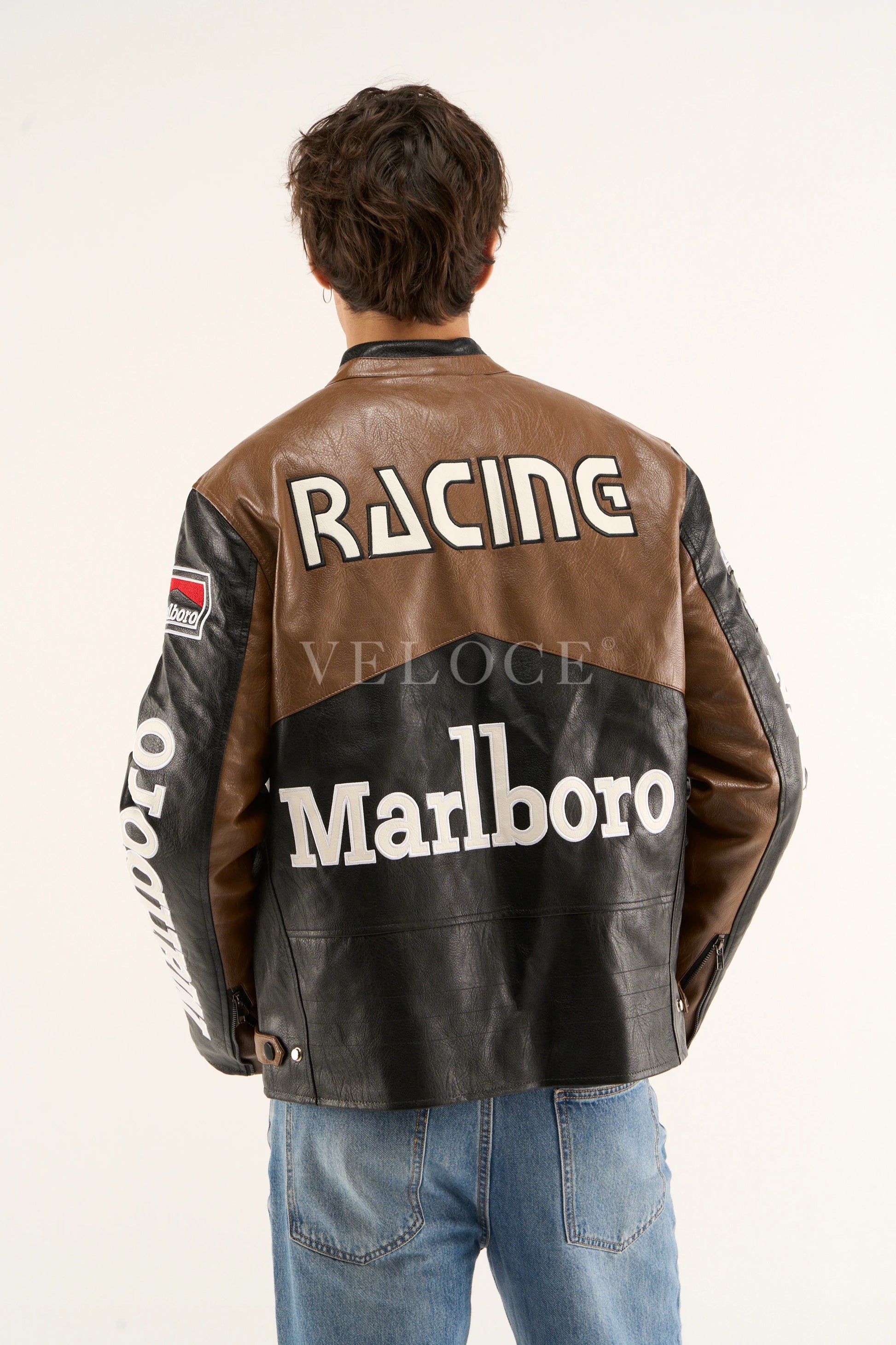 Marlboro Racing Leather Jacket - Retro Edition - VELOCE