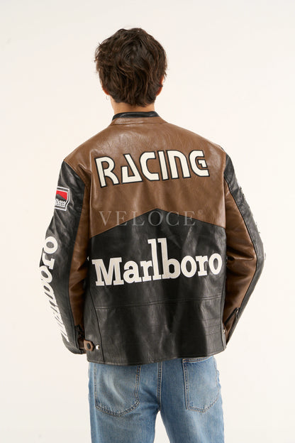 Marlboro Racing Leather Jacket - Retro Edition - VELOCE