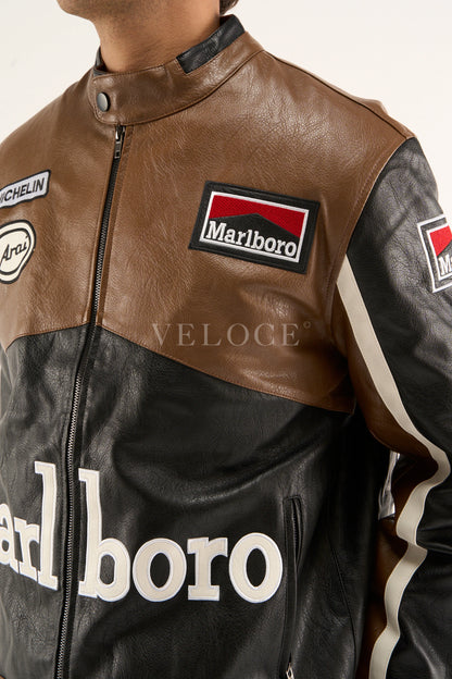 Marlboro Racing Leather Jacket - Retro Edition - VELOCE