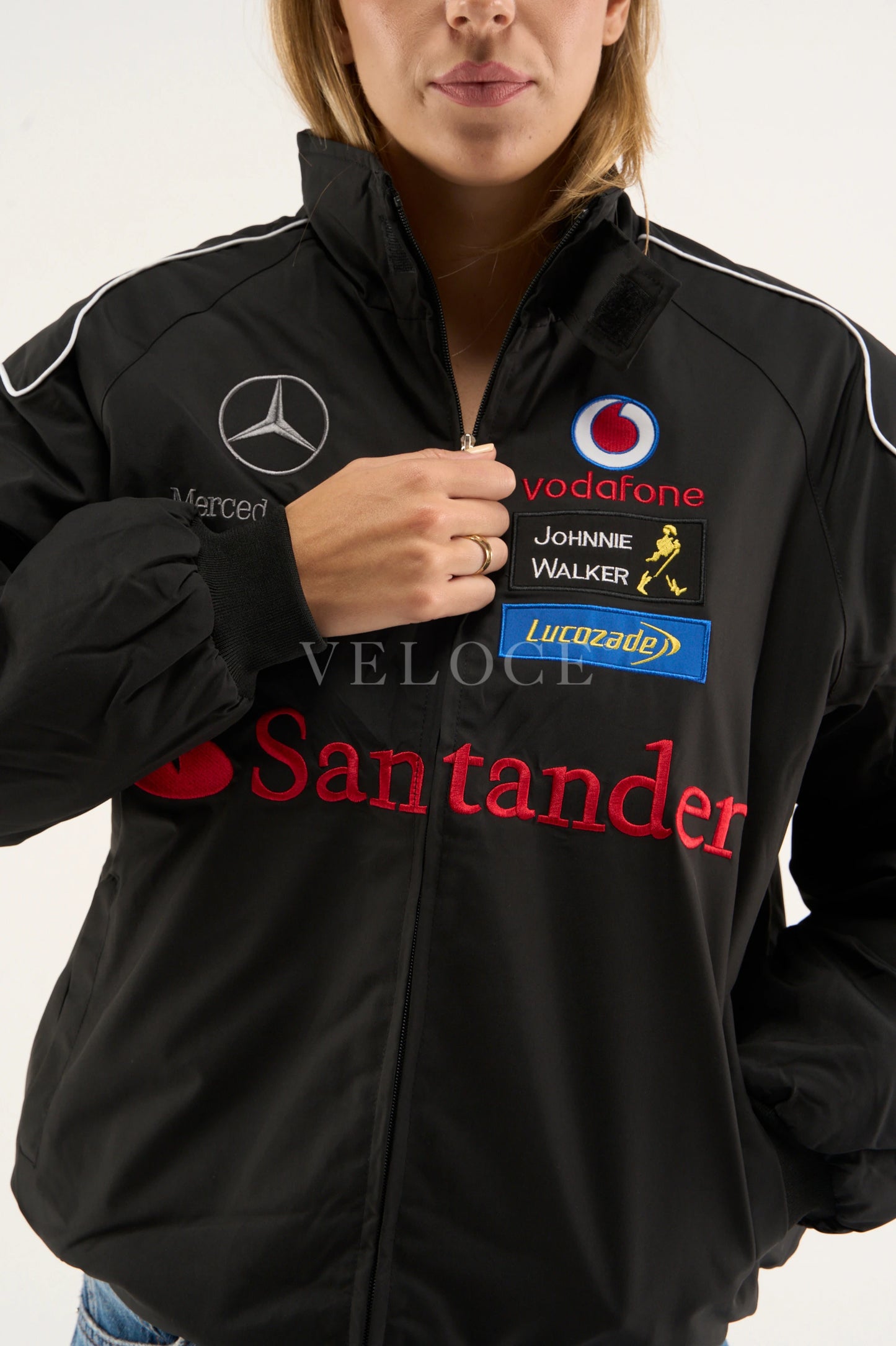 Mercedes-Benz Santander Vintage Jacket - Black Edition - VELOCE