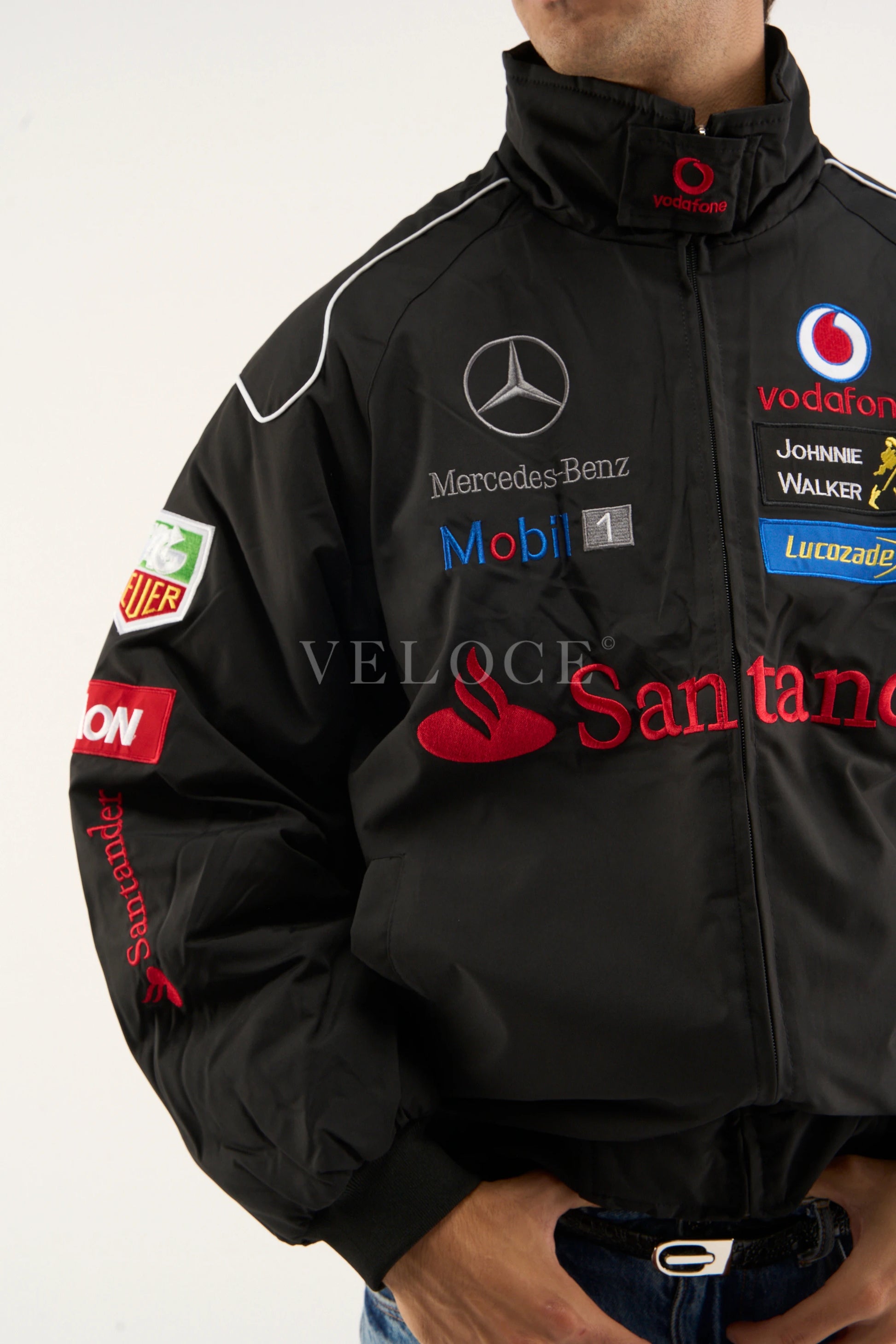 Mercedes-Benz Santander Vintage Jacket - Black Edition - VELOCE