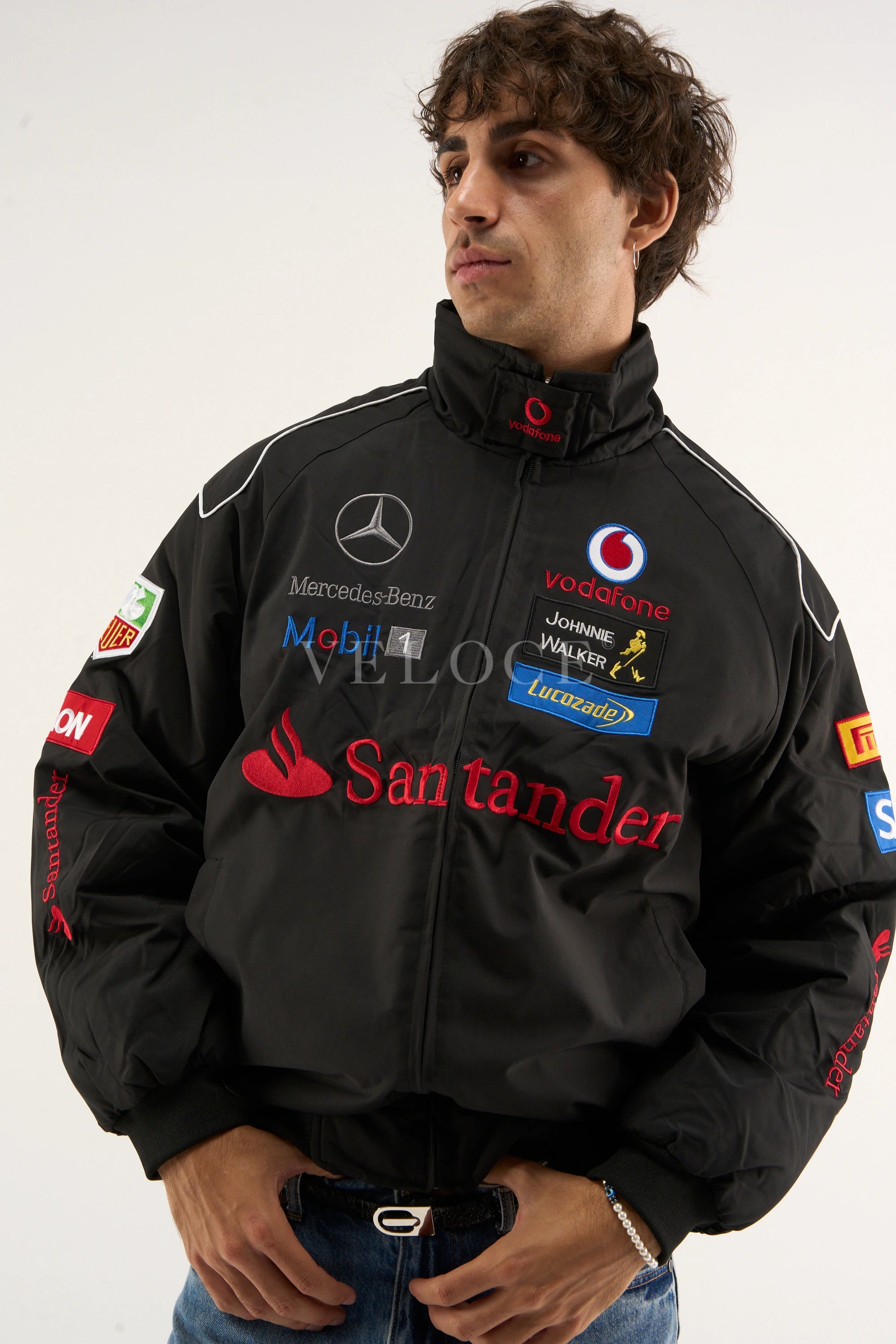 Callaway × Mercedes-Benz ジャケット Men's black softshell jacket genuine Mercedes-Benz | B6787126
