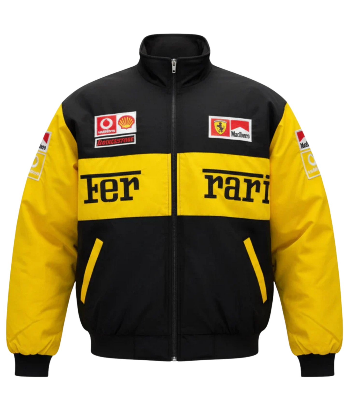 F*RRARI F1 Vintage Racing Jacket - Yellow Edition - VELOCE