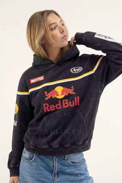 Red Bull Racing Hoodie - Carbon Wash