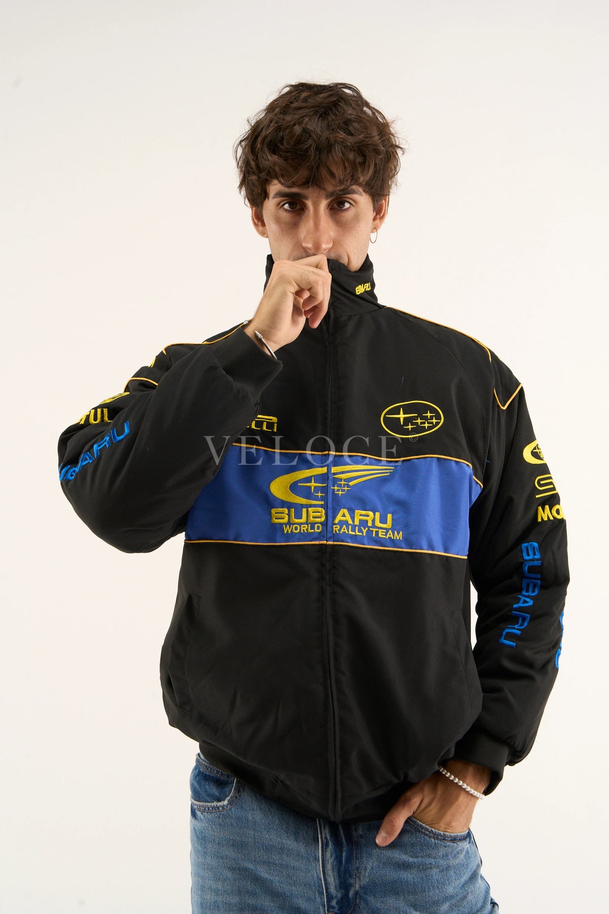 Subaru Rally Racing Jacket Subaru Rally Vintage Racing Jacket | VELOCE